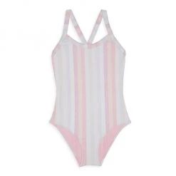 Splendid Girl's Heather Ombre Stripe One-Piece Swimsuit For Kids