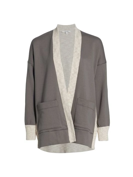 Splendid Jayla Mixed-Media Open Cardigan