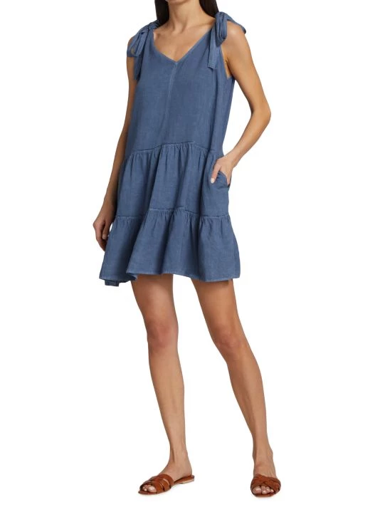 Splendid Carolina Tie Dress White - Image 2