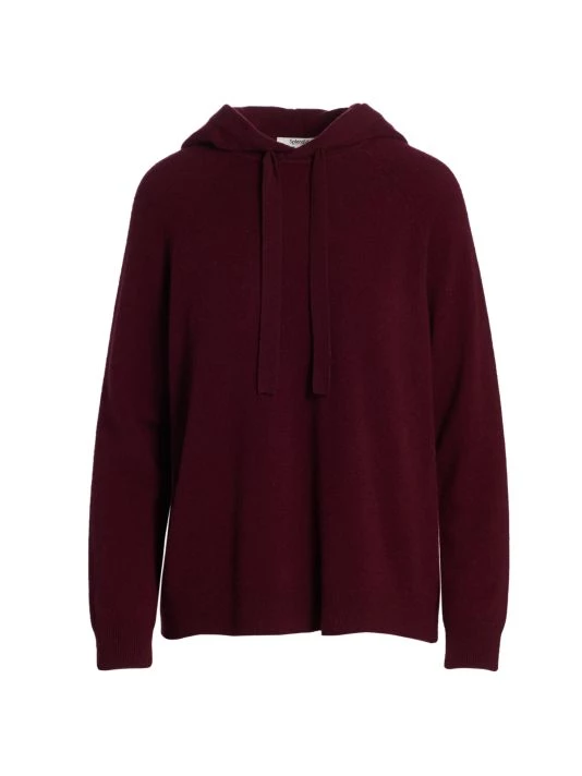 Splendid Becca Cashmere Hoodie Black Cherry - Image 3