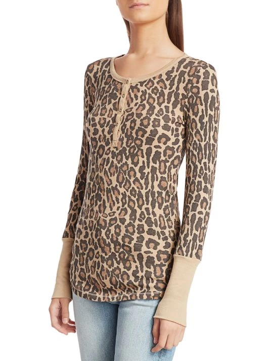 Splendid Leo Forever Printed Henley - Image 4