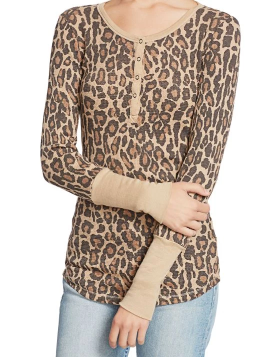 Splendid Leo Forever Printed Henley - Image 6