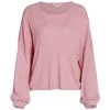 Splendid Georgie Rib-Knit Sweater Pink Rose