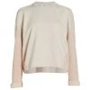 Splendid Shea Mixed Media Sweatshirt Heather Oatmeal