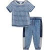 Splendid Baby Boy's 2-Piece Indigo Stripe Top & Jogger Pants Set For Kids