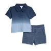 Splendid Baby Boy's 2-Piece Dip Dye Polo & Shorts Set For Kids