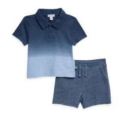 Splendid Baby Boy's 2-Piece Dip Dye Polo & Shorts Set For Kids