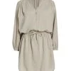 Splendid Blaise Cotton-Blend Minidress Fawn