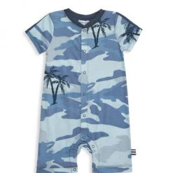 Splendid Baby Boy's Palm Tree Camo One-Piece Romper For Kids