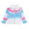 Splendid Girl's Tie-Dye Splash Zip-Up Sweatshirt For Kids