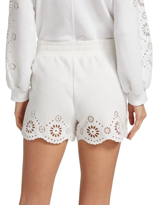 Splendid Brynn Cotton-Blend Eyelet Shorts - Image 5