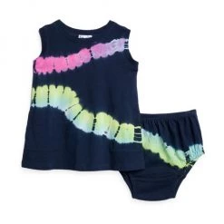 Splendid Baby Girl's 2-Piece Tie-Dye Tank Dress & Bloomers Set For Kids