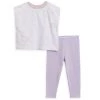 Splendid Little Girl's Dotted Star 2-Piece Top & Leggings Set For Kids