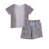 Splendid Little Boy's Scribble T-Shirt & Shorts Set For Kids