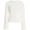 Splendid Leona Cable-Knit Cotton-Blend Sweater Lavender