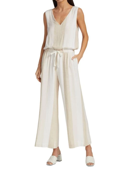 Splendid Kianna Stripe Linen Jumpsuit - Image 2