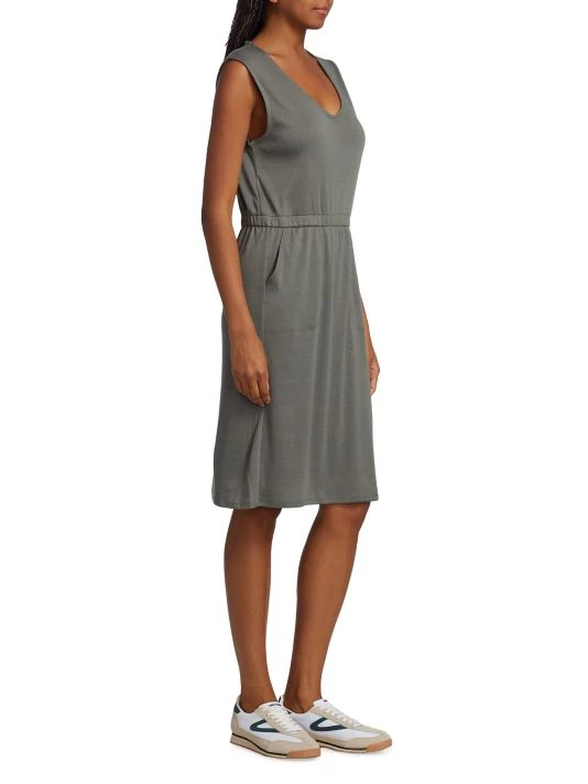 Splendid Hazel Elasticized Knee-Length Dress Currant - Image 2