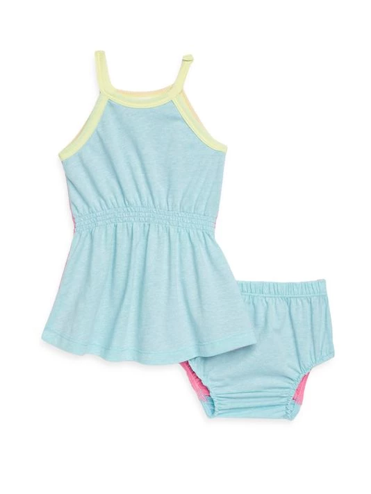 Splendid Little Girl's 2-Piece Here And There Tank Dress & Bloomers Set For Kids