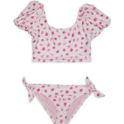 Splendid Girl's 2-Piece Wild One Polka Dot Bikini Set For Kids