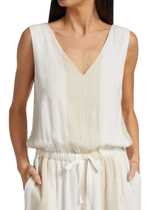 Splendid Kianna Stripe Linen Jumpsuit - Image 6