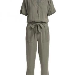 Splendid Soleil Twill Cropped Jumpsuit