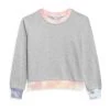 Splendid Girl's Tie-Dye Trim Crewneck Sweatshirt For Kids